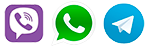 icon viber whatsapp telegram